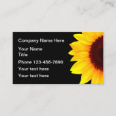 ひまわり植物名刺 名刺 (正面)