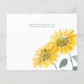 ひまわり植物性セーブ・ザ・デート案内 (裏面)