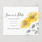 ひまわり植物性セーブ・ザ・デート案内 (正面)