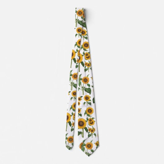 ひまわり植物性緑 ネクタイ (裏面)