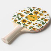 ひまわり植物観葉緑 卓球ラケット (正面アングル)