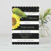 ひまわり植物退任お祝い 招待状 (スタンド正面)