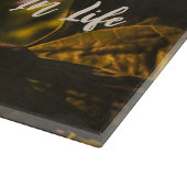 ひまわり楽しむ小さなものガラス板 カッティングボード (角)