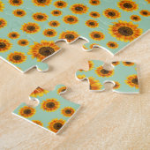 ひまわり模様挑戦的懸命難 ジグソーパズル (側面)