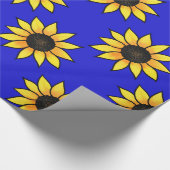 ひまわり模様3 ラッピングペーパー (角)