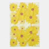 ひまわり模様 キッチンタオル (縦)