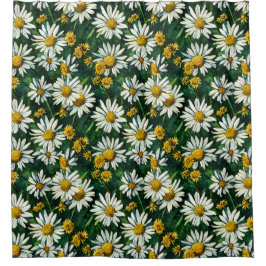 ひまわり模様 シャワーカーテン