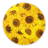 ひまわり模様 セラミックノブ (正面)