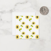 ひまわり模様 ノートカード (正面/裏面インサイチュ)