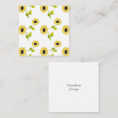 ひまわり模様 ノートカード (正面/裏面)