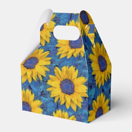 ひまわり模様 フェイバーボックス (裏面サイド)