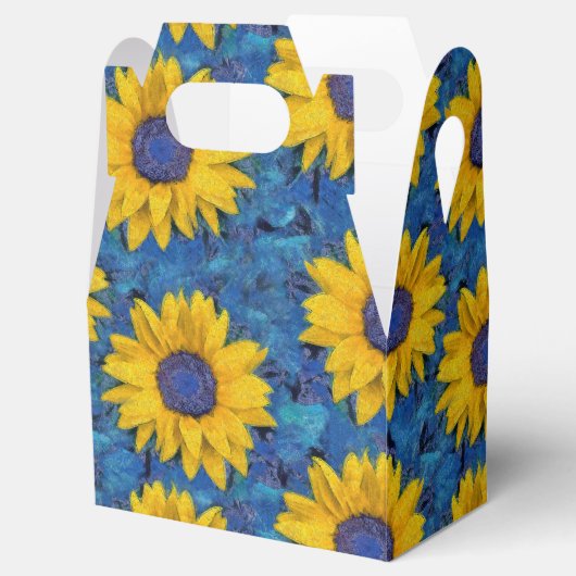 ひまわり模様 フェイバーボックス (オープン)