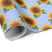ひまわり模様 ラッピングペーパー (ロールコーナー)