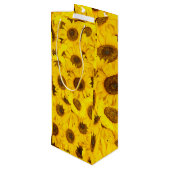 ひまわり模様 ワインギフトバッグ (裏面アングル)