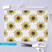 ひまわり模様 薄葉紙 (クラフト)
