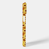 ひまわり模様 – 金ゴールド、黄色と茶色 Case-Mate iPhoneケース (裏面 / 右)