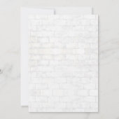 ひまわり樹齢壁レンガ緑誕生日 招待状 (裏面)