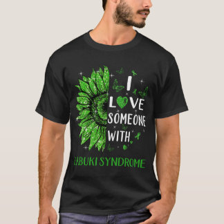 ひまわり歌舞伎症候群の人を愛する Tシャツ