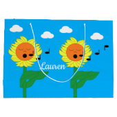 ひまわり歌 ラージペーパーバッグ (裏面)