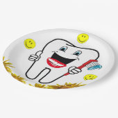 ひまわり歯科紙プレート ペーパープレート (アングル)