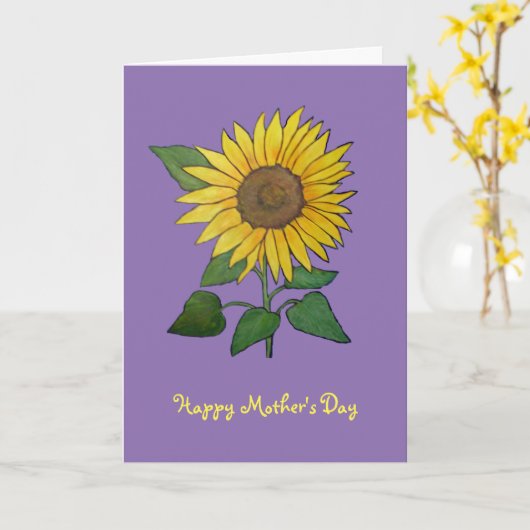 ひまわり母の日のカード カード (黄色い花)