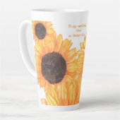 ひまわり母の日の大 カフェラテマグ (左アングル)