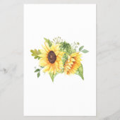 ひまわり母またはパパは赤ちゃんシャワーのゲームカードを言った チラシ (裏面)