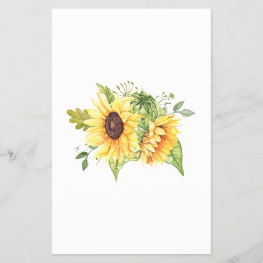 ひまわり母またはパパは赤ちゃんシャワーのゲームカードを言った チラシ (裏面)