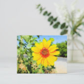 ひまわり水彩はがき ポストカード (スタンド正面)