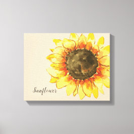 ひまわり水彩キャンバス キャンバスプリント