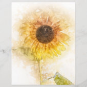 ひまわり水彩スクラップブッククラフト紙 (正面)