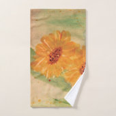 ひまわり水彩タオルセット バスタオルセット (ハンドタオル)