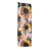 ひまわり水彩デザイン タンブラー (回転右)