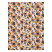 ひまわり水彩デザイン テーブルクロス (正面)