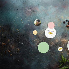 ひまわり水彩ピンクフローラベビーシャワー コンフェッティ