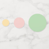 ひまわり水彩ピンクフローラベビーシャワー コンフェッティ (裏面)