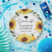 ひまわり水彩フローラクラスパーティー ペーパープレート (パーティー)