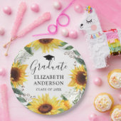 ひまわり水彩フローラクラスパーティー ペーパープレート (パーティー)
