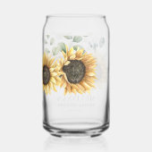 ひまわり水彩フローラブライダルシャワーカスタム ガラス缶 (裏面)