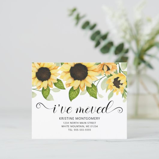 ひまわり水彩フローラ予算の移動カード (スタンド正面)