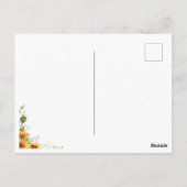 ひまわり水彩フローラ保存日 ポストカード (裏面)