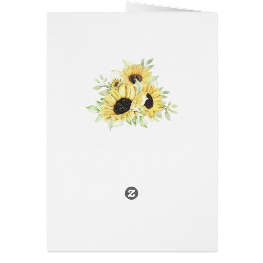 ひまわり水彩フローラ結婚の皆様へ (裏面)