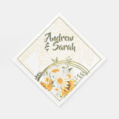 ひまわり水彩フローラ スタンダードランチョンナプキン (角)