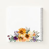 ひまわり水彩フローラ ノートブック (裏面)
