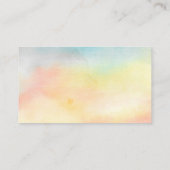 ひまわり水彩ヨガインストラクター名刺 名刺 (裏面)