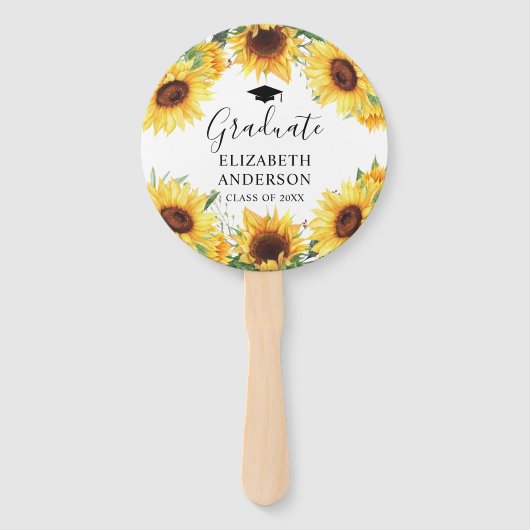 ひまわり水彩写真教室の卒業式 ハンドファン (正面)