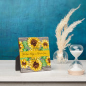 ひまわり水彩勇気付けられるプラーク フォトプラーク (インサイチュ)