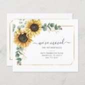 ひまわり水彩動きのお知らせ (正面/裏面)