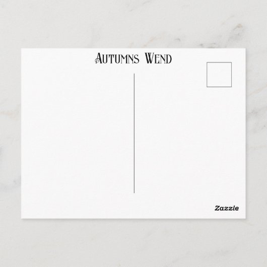 ひまわり水彩秋冬の永遠の芸術 ポストカード (裏面)