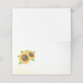 ひまわり水彩空白の座席表 プレイスカード (外部開封)